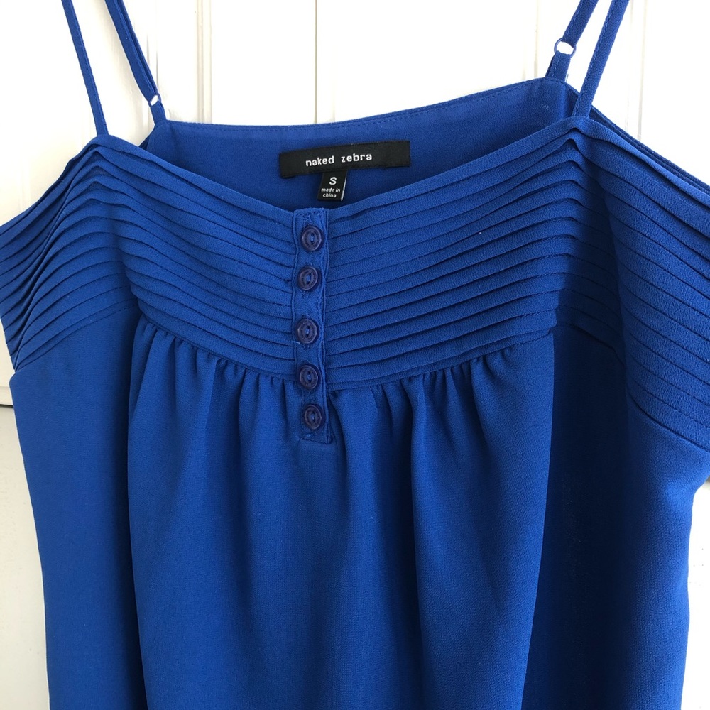 Urban Outfitters: Naked Zebra brand blouse, blue